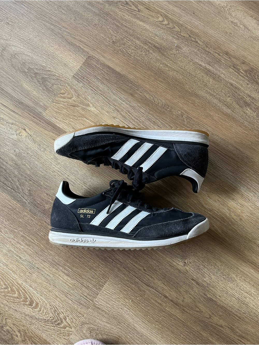 adidas SL 72 Men's Black and White Retro Sneakers